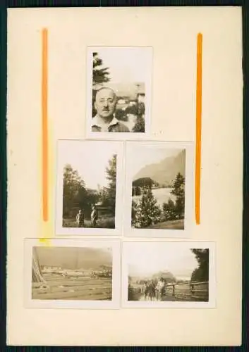 46x Foto 4x3cm Reise Heftchen eingeklebt mein Land Tirol Ortschaften uvm. 1936