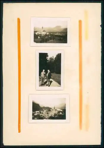 46x Foto 4x3cm Reise Heftchen eingeklebt mein Land Tirol Ortschaften uvm. 1936