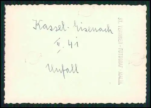 9x Fahrzeug WH-110850 Wehrmacht Unfall im Winter 1941 Fahrt Kassel Eisenach