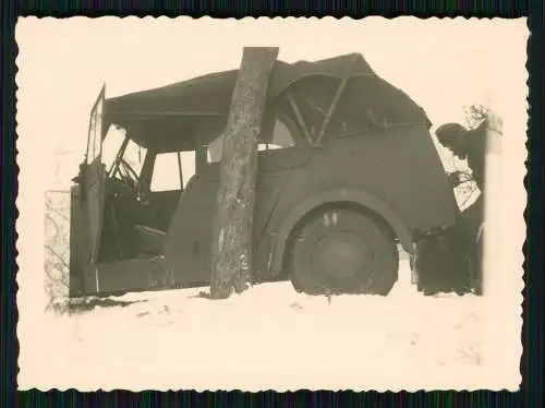 9x Fahrzeug WH-110850 Wehrmacht Unfall im Winter 1941 Fahrt Kassel Eisenach