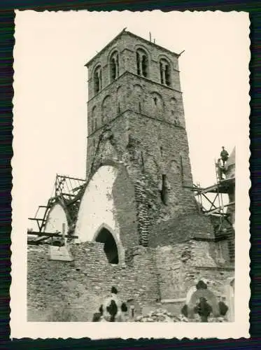 3x Foto bei Laon Aisne Soldaten Wehrmacht Vormarsch Kriegszerstörung 1940