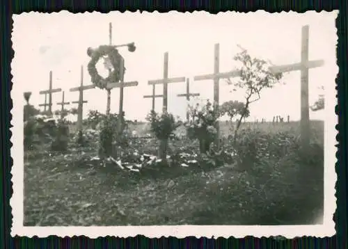 9x Foto Soldaten Wehrmacht Vormarsch Frankreich Kriegszerstörung info Rückseite