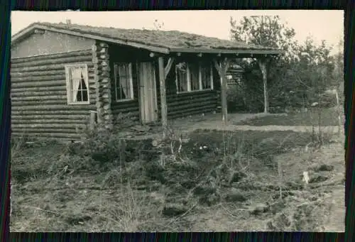 3x Foto Staraja Russa Russland Soldaten Wehrmacht Jurte Holz-Bunker Shelter 1943