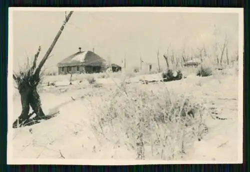 6x Foto Russland Soldaten Wehrmacht Winter in Hütten 1942