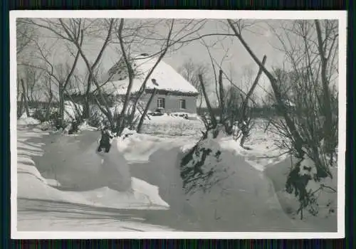 6x Foto Russland Soldaten Wehrmacht Winter in Hütten 1942