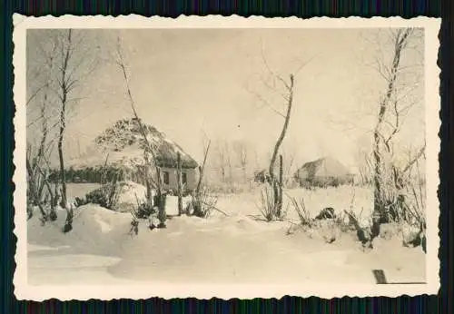 6x Foto Russland Soldaten Wehrmacht Winter in Hütten 1942