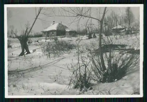 6x Foto Russland Soldaten Wehrmacht Winter in Hütten 1942