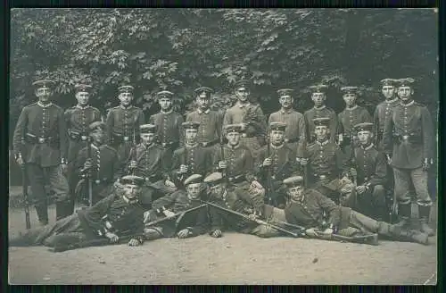 AK 1. WK Gruppe Soldaten Garde-Pionier-Bataillon rote Marke Berlin 1917 Feldpost