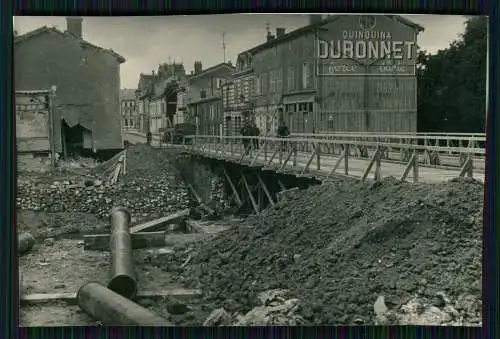 Foto 1. WK Belgien Frankreich Quinquina Dubonnet Brücke Kriegszerstörung 1916-18