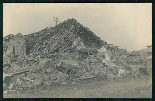 2x Foto 1. WK Belgien Frankreich bombardierte Wind-Mühle Kriegszerstörung 1916