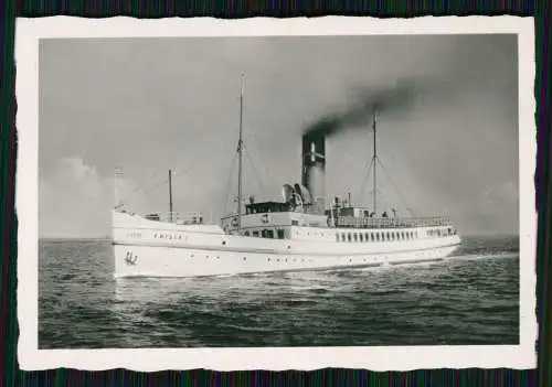 2x Foto Seebäderschiff Frisia I Reederei Norden-Frisia Nordseebad Norderney 1938