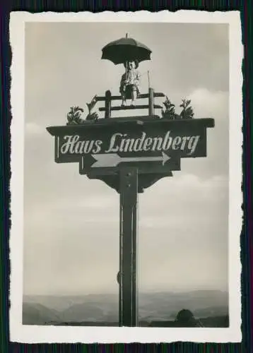 Foto Wegweiser Haus Lindenberg St. Peter Schwarzwald 1936-39