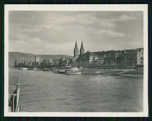 14x Foto u AK Rhein Reise Rüdesheim Bacharach diverse Burgen u. vieles mehr 1938