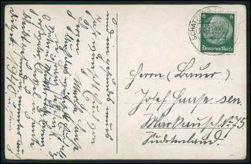 AK Weihnachte hübsche Dame viele Pakten 1939 Žacléř Schatzlar Tschechien gelaufe