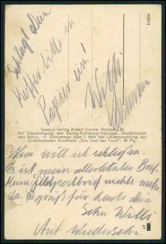 10x alte Postkarte Lieder Gedichte Soldaten Abschied uvm. diverse Ansichten