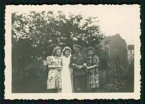 7x Foto Soldat Wehrmacht Hochzeit mit Braut uvm.