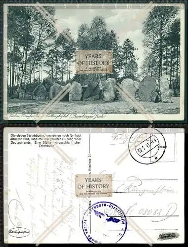 AK Fallingbostel Lüneburger Heide Sieben Steinhäuser Totenkult 1941 Feldpost gel