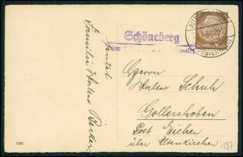 Foto AK Glückwunsch Konfirmation Konfirmand - Landpoststempel Westerwald 1934-36
