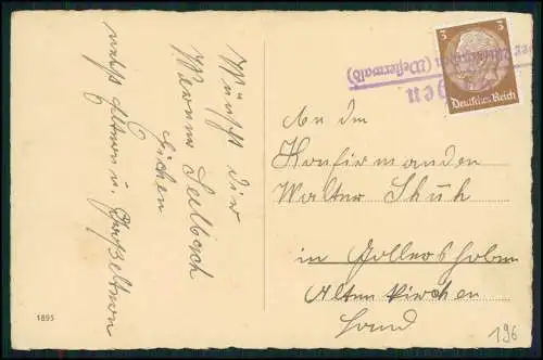 Foto AK Glückwunsch Konfirmation Konfirmand - Landpoststempel Westerwald 1934-36