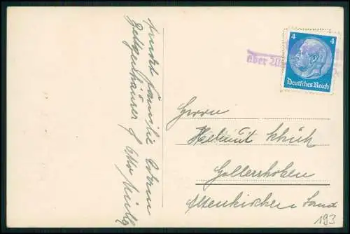 Foto AK Glückwunsch Konfirmation Konfirmand - Landpoststempel Westerwald 1934-36