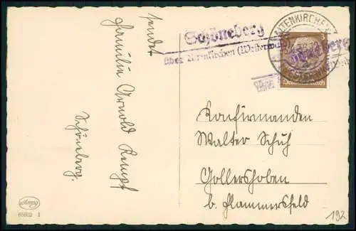 Foto AK Glückwunsch Konfirmation Konfirmand - Landpoststempel Westerwald 1934-36
