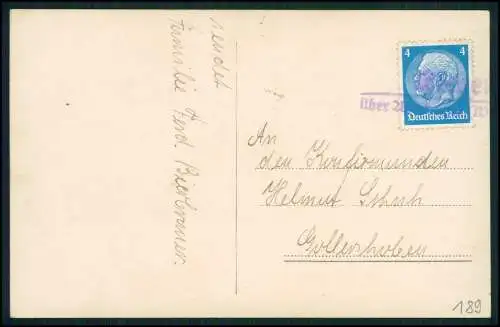 Foto AK Glückwunsch Konfirmation Konfirmand - Landpoststempel Westerwald 1934-36