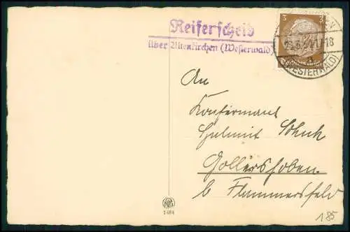 Foto AK Glückwunsch Konfirmation Konfirmand - Landpoststempel Westerwald 1934-36