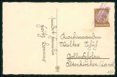 Foto AK Glückwunsch Konfirmation Konfirmand - Landpoststempel Westerwald 1934-36