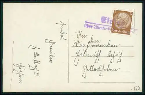 Foto AK Glückwunsch Konfirmation Konfirmand - Landpoststempel Westerwald 1934-36