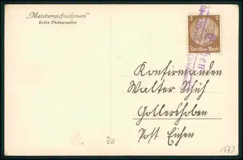 Foto AK Glückwunsch Konfirmation Konfirmand - Landpoststempel Westerwald 1934-36