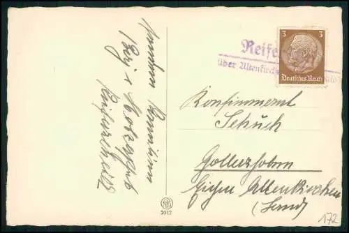 Foto AK Glückwunsch Konfirmation Konfirmand - Landpoststempel Westerwald 1934-36