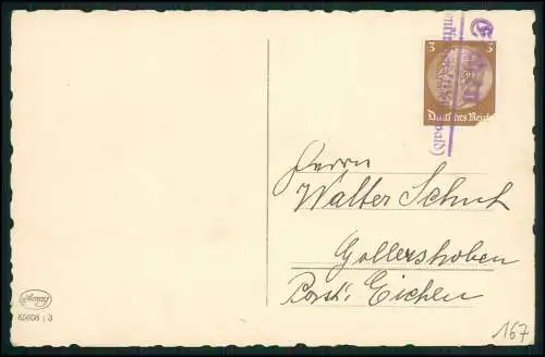 Foto AK Glückwunsch Konfirmation Konfirmand - Landpoststempel Westerwald 1934-36