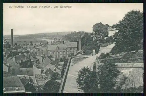 AK 1. WK Sedan Ardennes, Caserne d'Asfeld, Vue generale 1915