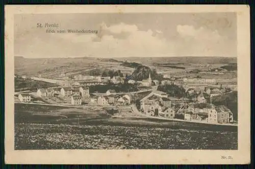 AK 1. WK St. Avold Lothringen Moselle, Blick vom Wenheckerberg