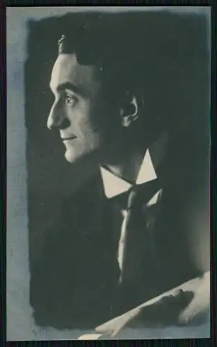 Echt-Foto AK Portrait Herr ... Theater- und Filmschauspieler Bühne ..... um 1930