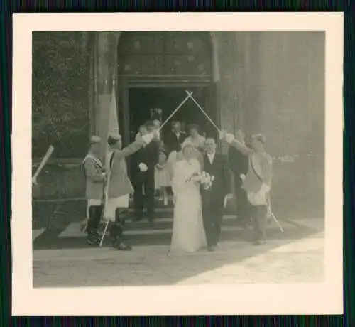 9x Foto Burschenschaft Studentika Hochzeit unter gekreuzten Klingen Kirche uvm.