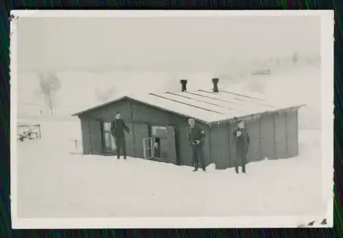 15x Foto Soldaten Wehrmacht Luftwaffe Weihnachten Baracke Winter viel Schnee