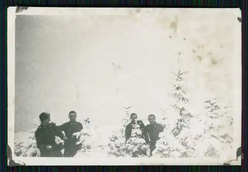 15x Foto Soldaten Wehrmacht Luftwaffe Weihnachten Baracke Winter viel Schnee