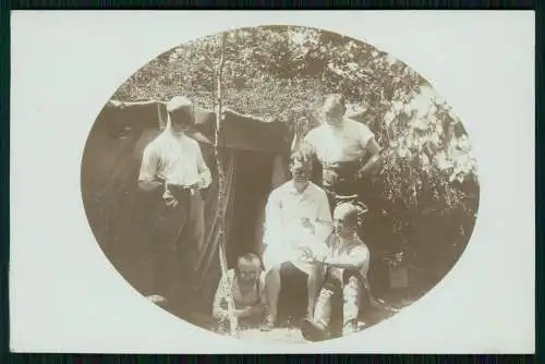 Foto AK 1. WK Soldaten in Belgien Frankreich 1915-18