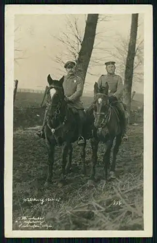 Foto AK 1. WK Soldaten in Sonthofen im Oberallgäu Schwaben 1914-15