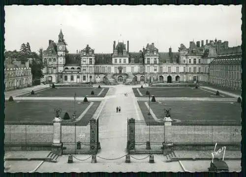 2x Foto AK Fontainebleau Seine et Marne, Palast, The Front Grille