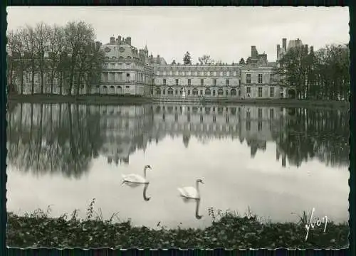 2x Foto AK Fontainebleau Seine et Marne, Palast, The Front Grille