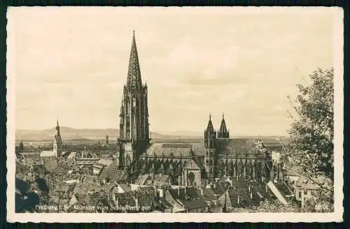 Foto AK Freiburg Breisgau 1939 gelaufen Stempel Fernsprecher spart Zeit und Geld