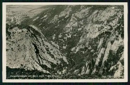 6x alte Foto AK Harz Bodetal Thale Hexenplatz diverse Ansichten 1941-42 gelaufen