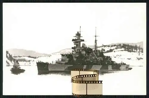 Foto AK Admiral Hipper Schwerer Kreuzer Deutsches Kriegsschiff in Norwegen