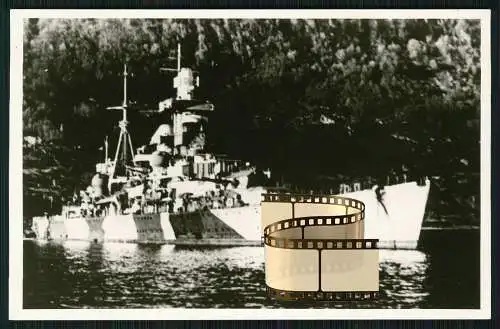 Foto AK Admiral Hipper Schwerer Kreuzer Deutsches Kriegsschiff in Norwegen