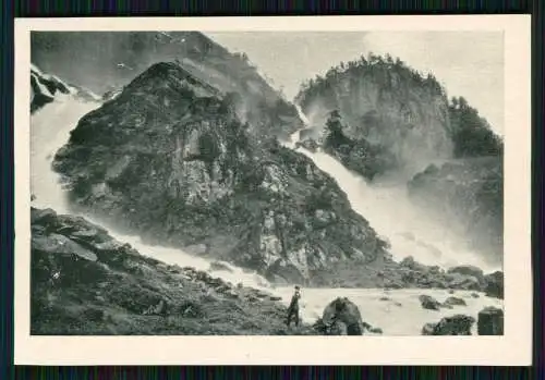 11x alte Foto Norwegen Norge diverse Ansichten mit Beschreibung Rückseite