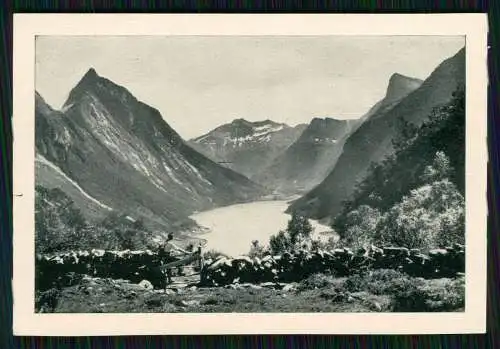 11x alte Foto Norwegen Norge diverse Ansichten mit Beschreibung Rückseite