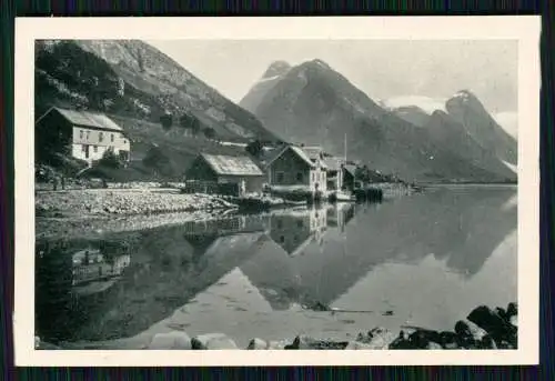 11x alte Foto Norwegen Norge diverse Ansichten mit Beschreibung Rückseite