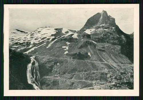 12x alte Foto Norwegen Norge diverse Ansichten mit Beschreibung Rückseite
